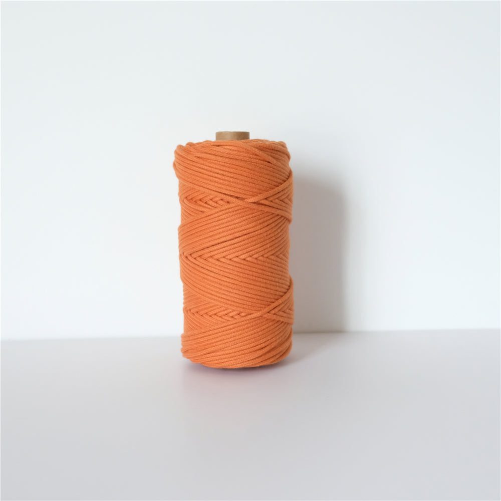 3MM MACRAME BRAIDED - CORED - TANGERIENE