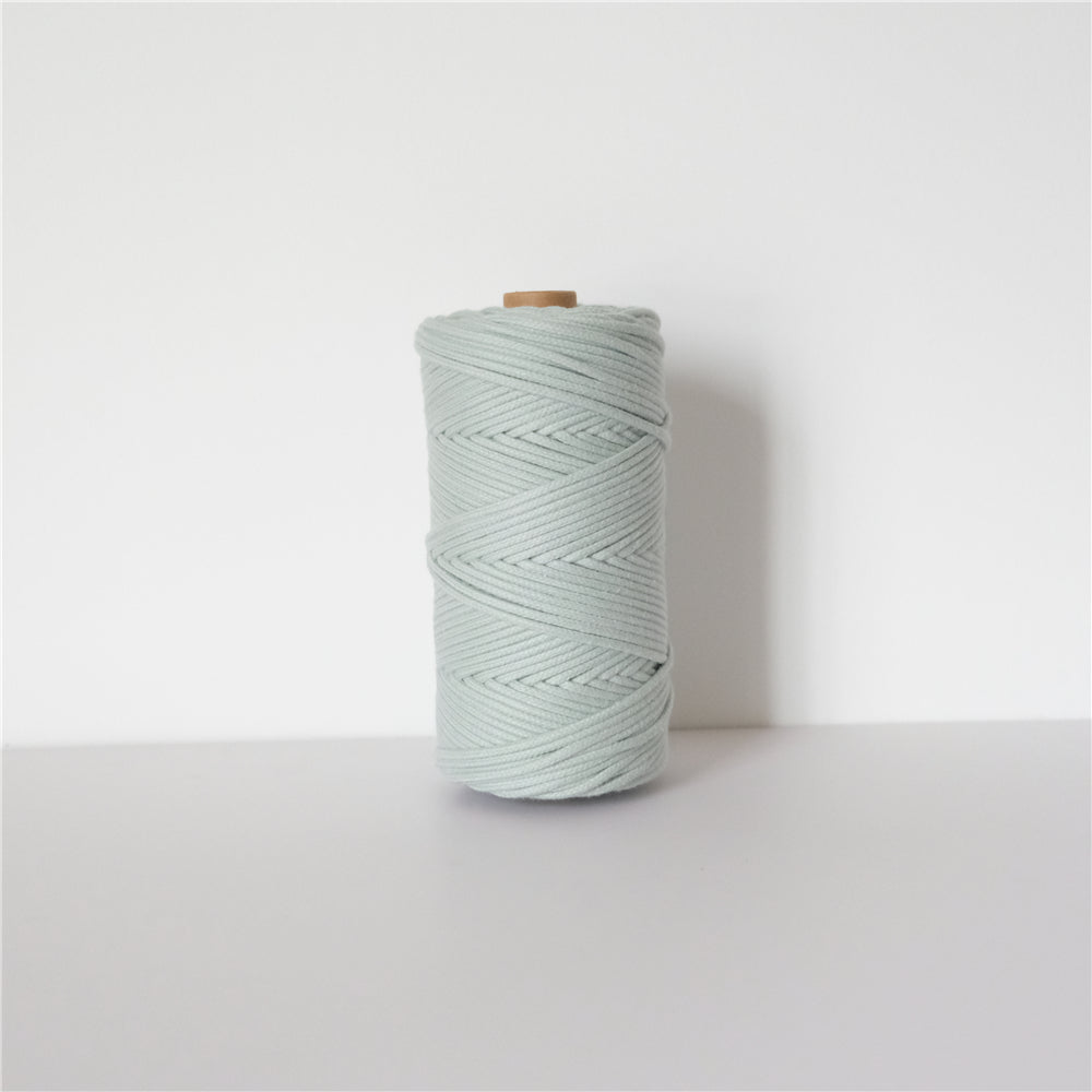 3MM MACRAME BRAIDED - CORED - NILE GREEN