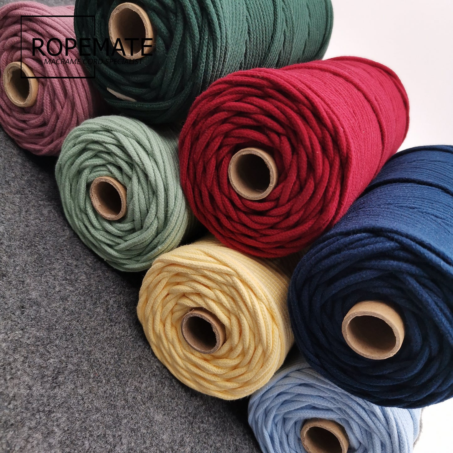 3MM MACRAME BRAIDED - CORED - OCHER