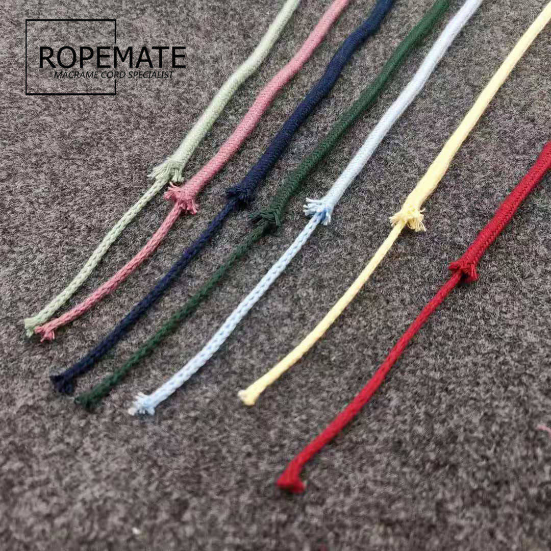 3MM MACRAME BRAIDED - CORED - SKY BLUE