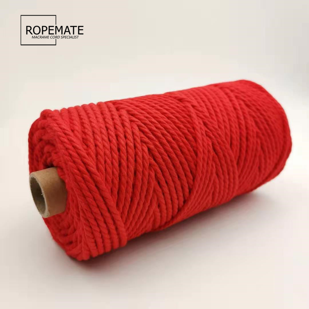 3MM MACRAME ROPE - RED