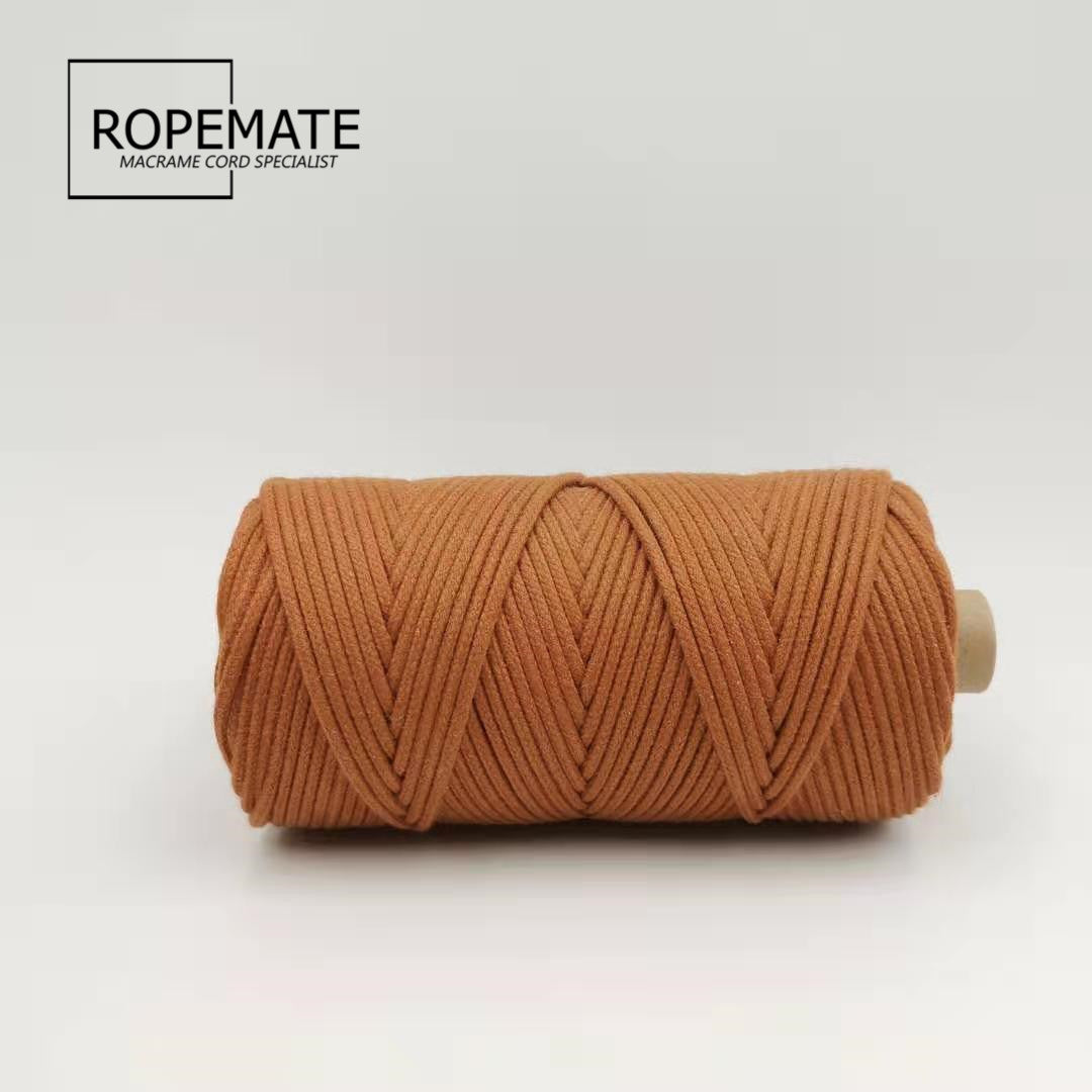 3MM MACRAME BRAIDED - CORED - OCHER
