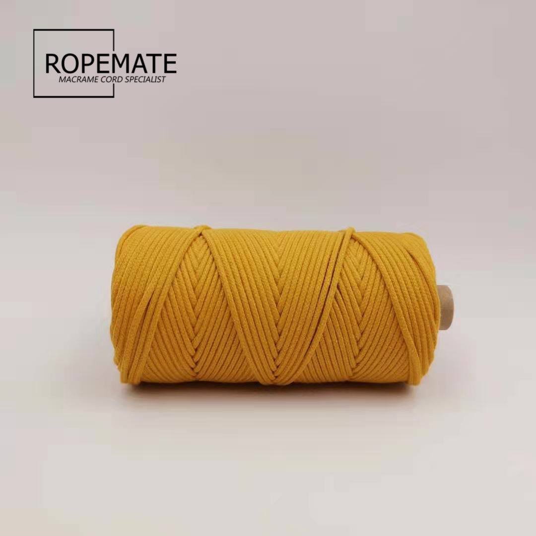 3MM MACRAME BRAIDED - CORED - GINGER