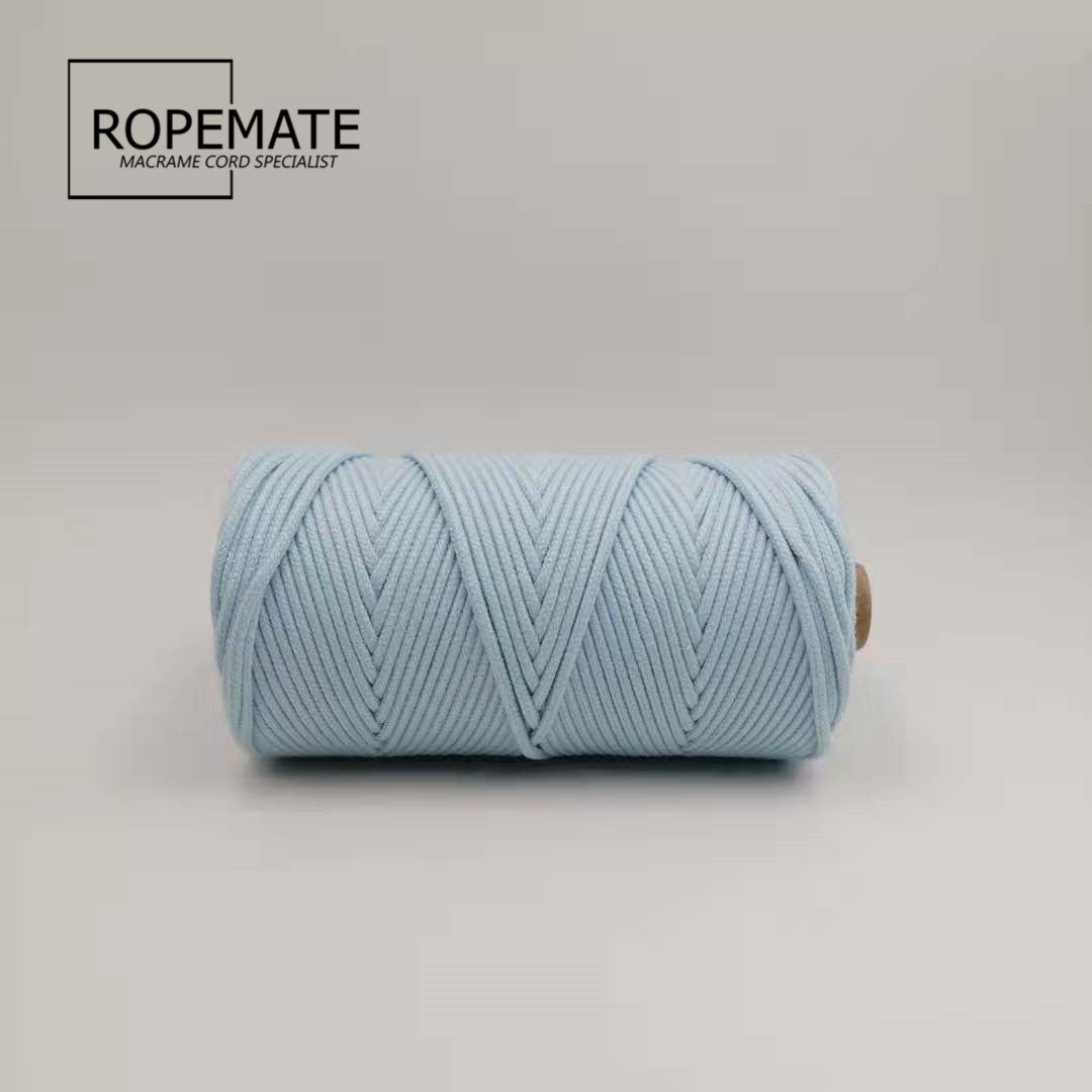 3MM MACRAME BRAIDED - CORED - BABY BLUE