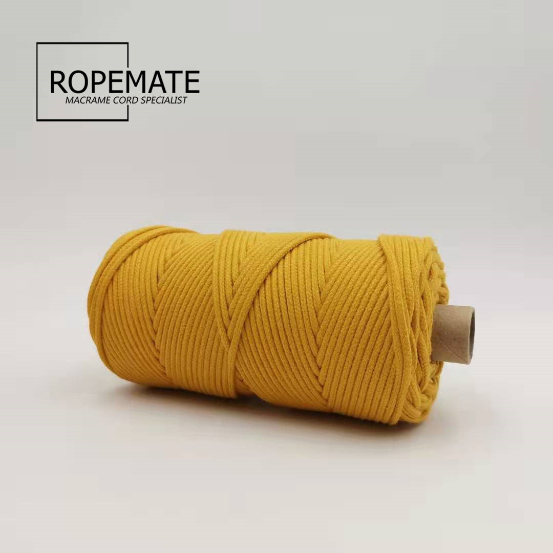 3MM MACRAME BRAIDED - CORED - GINGER