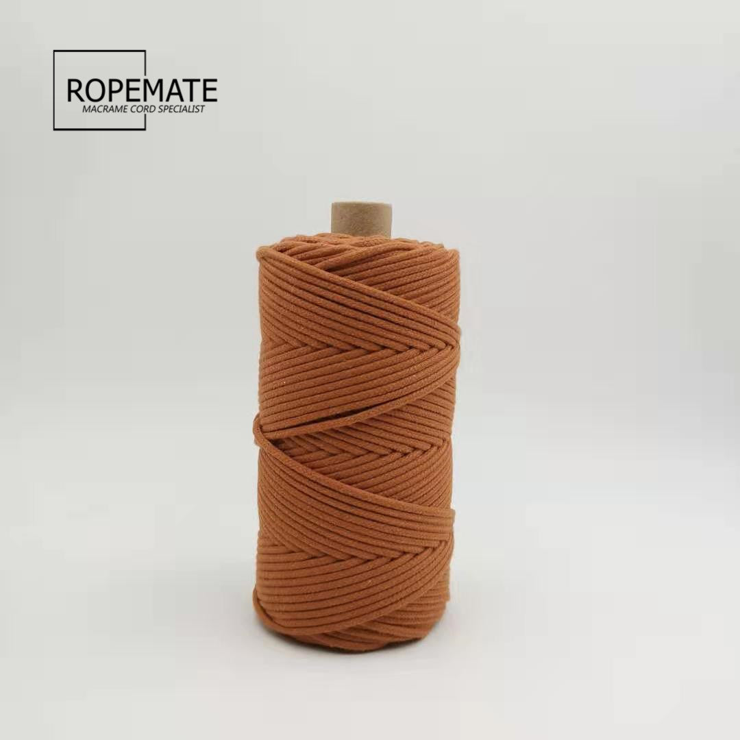3MM MACRAME BRAIDED - CORED - OCHER