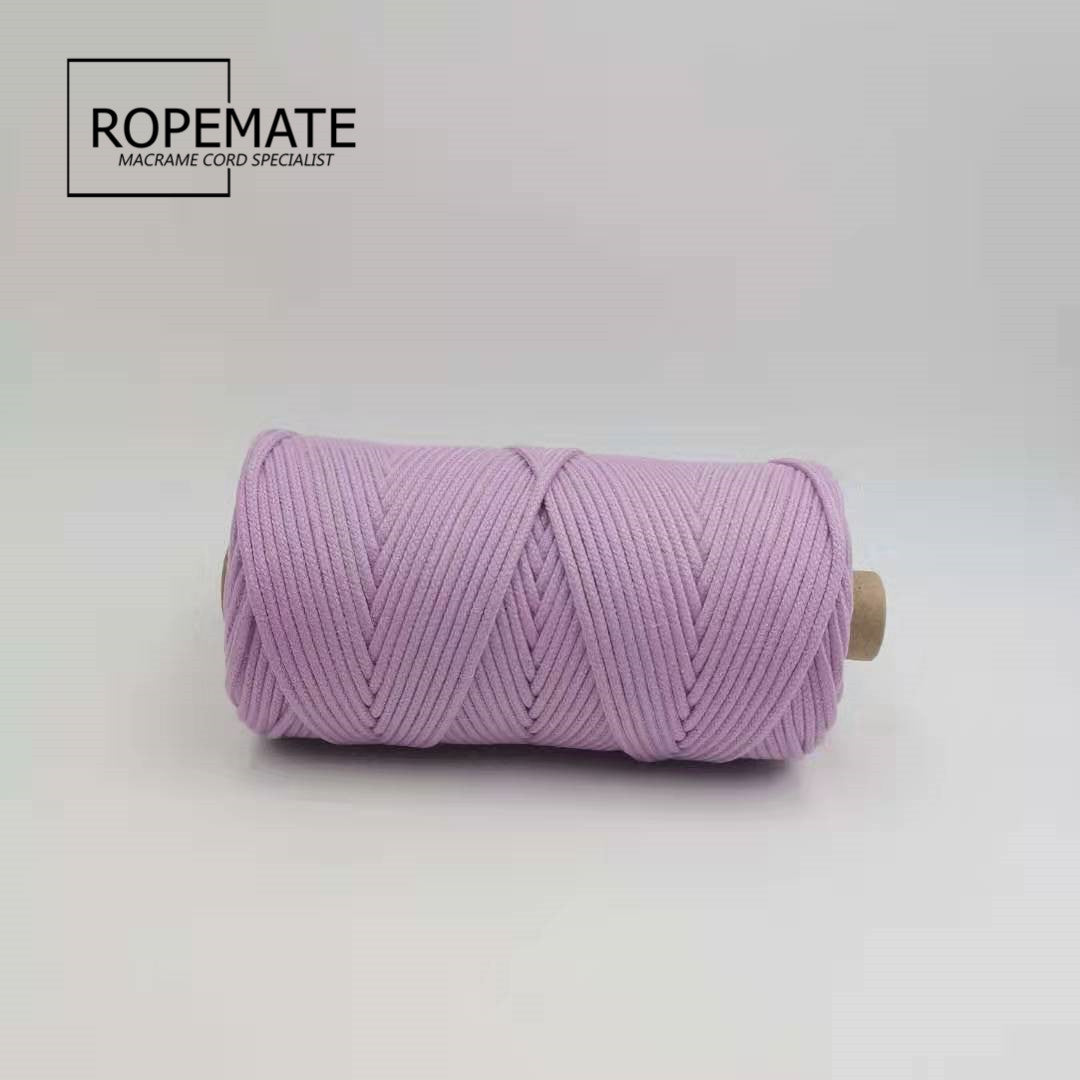 3MM MACRAME BRAIDED - CORED - OPERA MAUVE