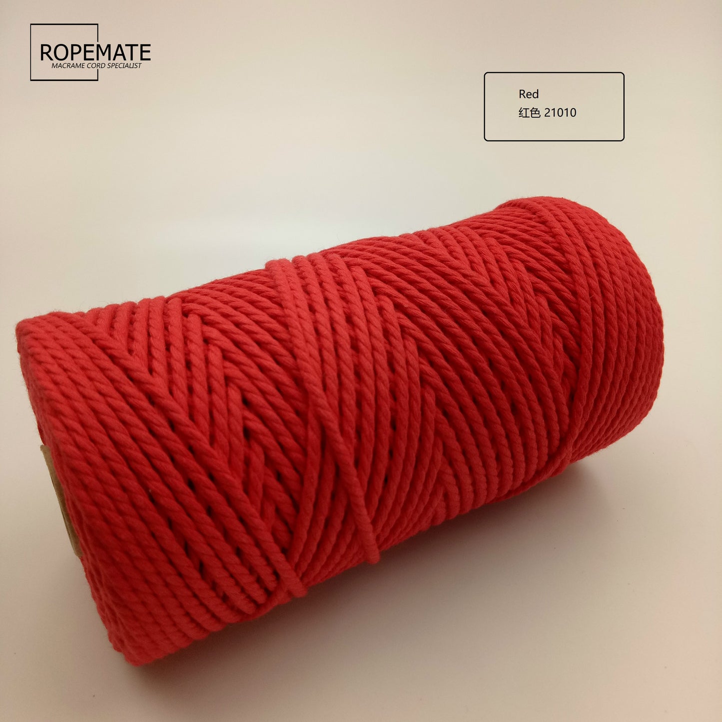 3MM MACRAME ROPE - RED