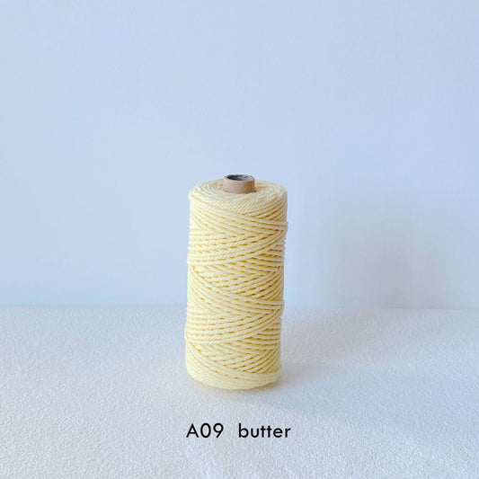 3MM MACRAME ROPE - BUTTER