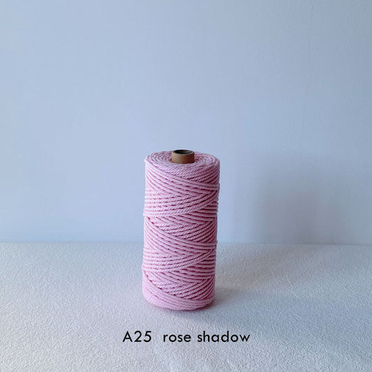 3MM MACRAME ROPE - ROSE SHADOW