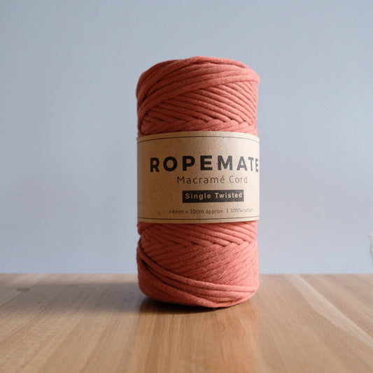 LUXE 4MM MACRAME STRING - BRICK RED