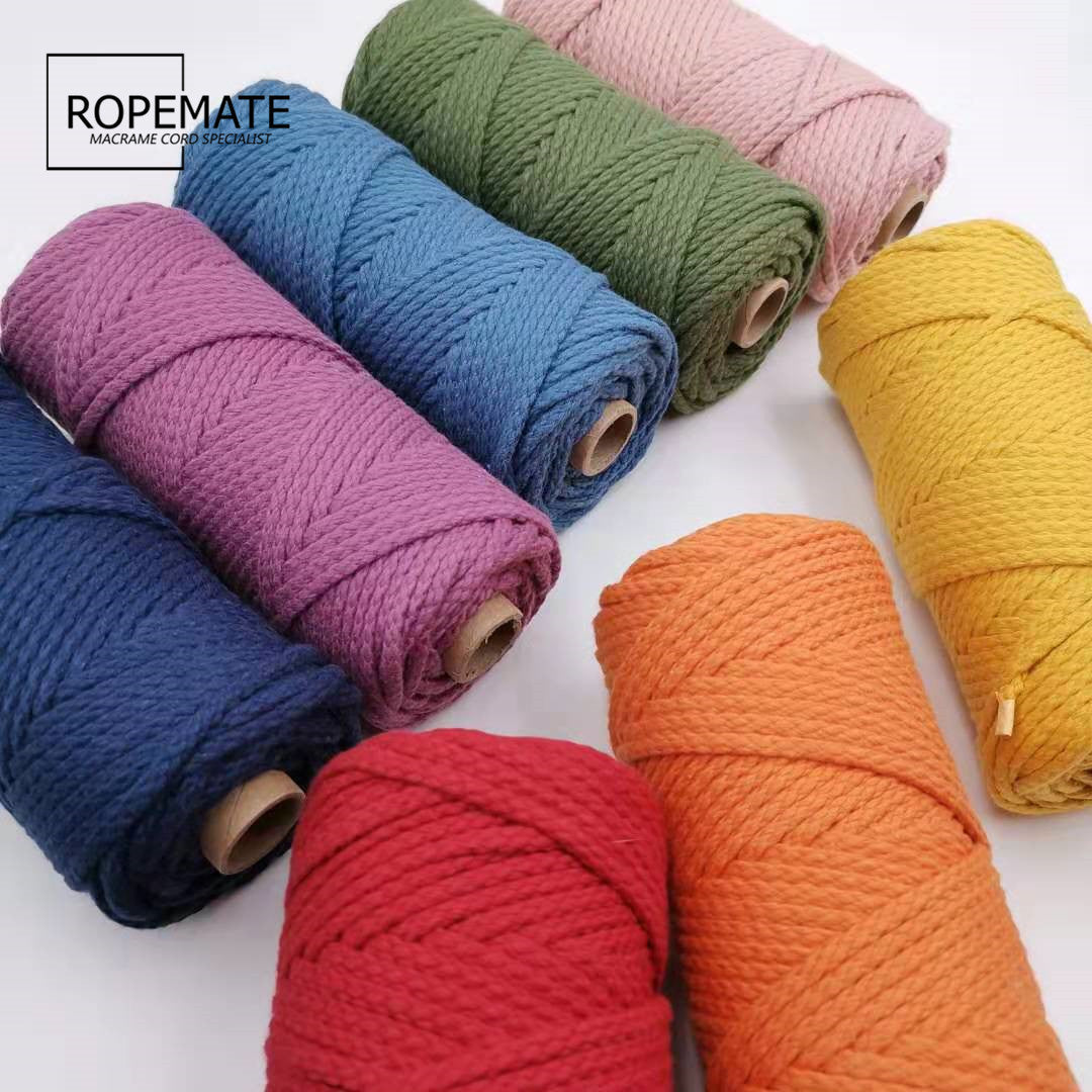 4MM MACRAM BRAIDED - PLAIT - NATURAL