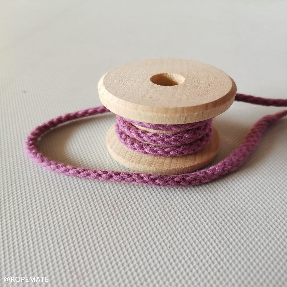 4MM MACRAM BRAIDED - PLAIT - PURPLE