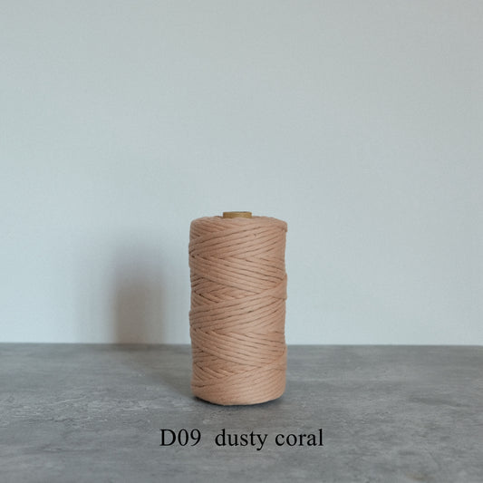 LUXE 4MM MACRAME STRING - DUSTY CORAL