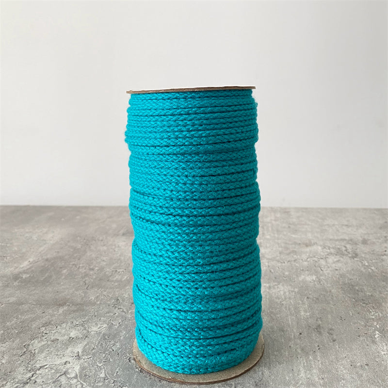 4MM MACRAM BRAIDED - PLAIT -  TURQUOISE