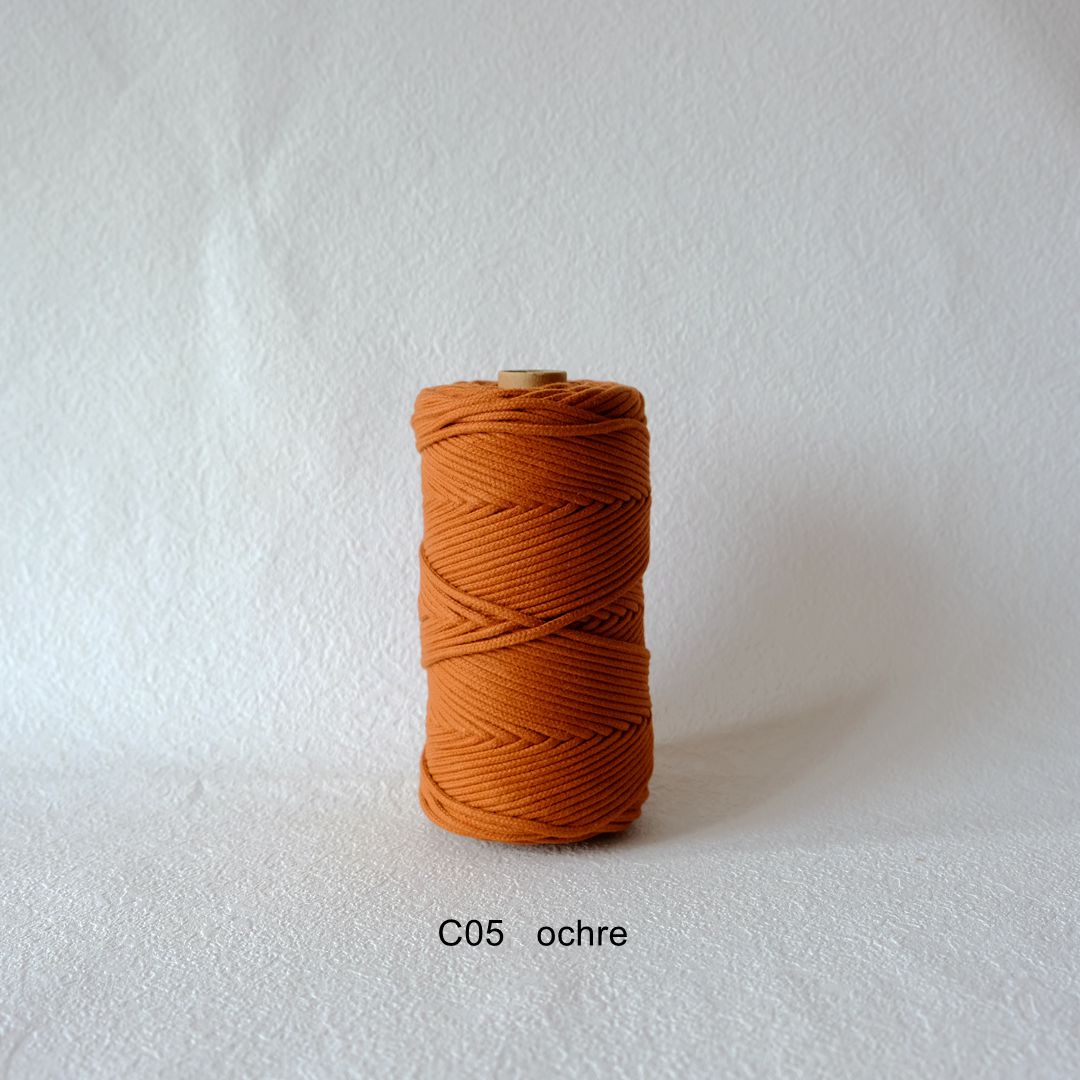 3MM MACRAME BRAIDED - CORED - OCHER