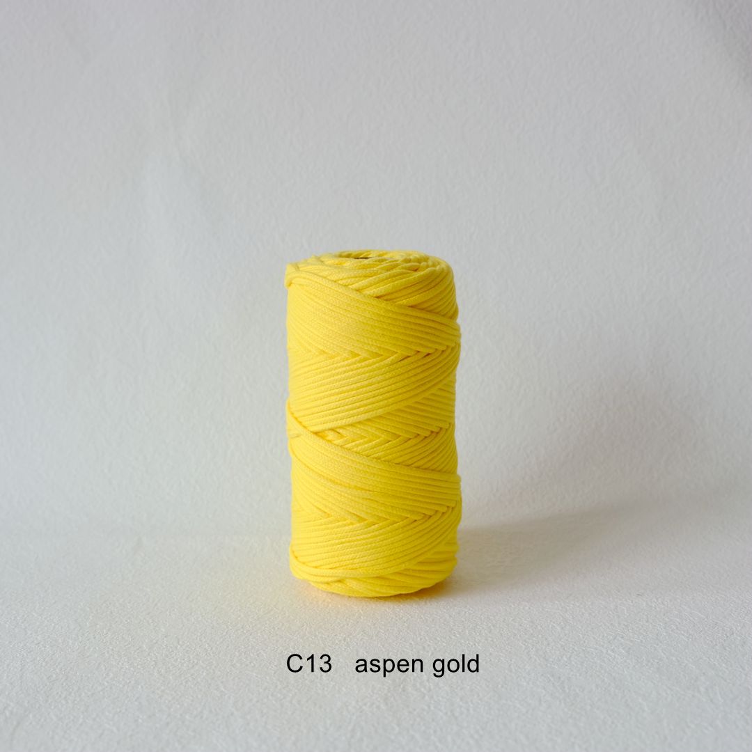3MM MACRAME BRAIDED - CORED - ASPEN GOLD