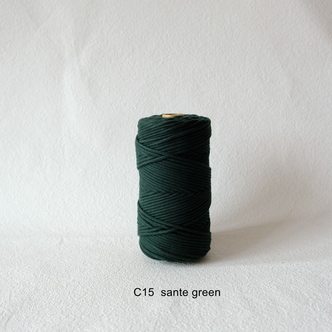 3MM MACRAME BRAIDED - CORED - SANT GREEN