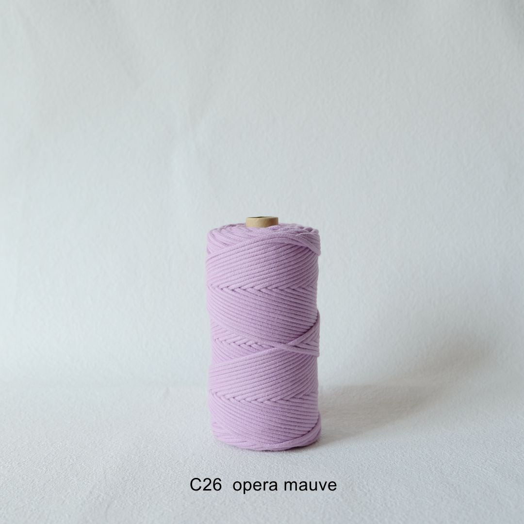 3MM MACRAME BRAIDED - CORED - OPERA MAUVE