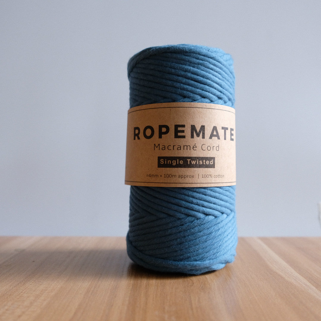 LUXE 4MM MACRAME STRING - DENIM BLUE