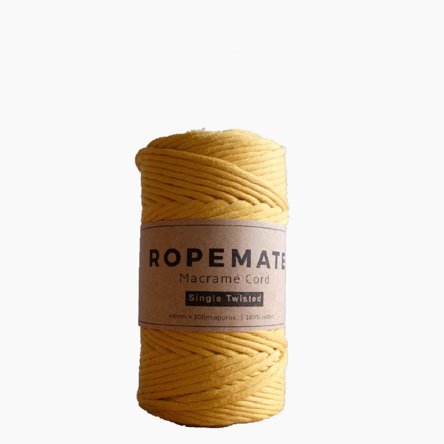 LUXE 4MM MACRAME STRING - MUSTARD