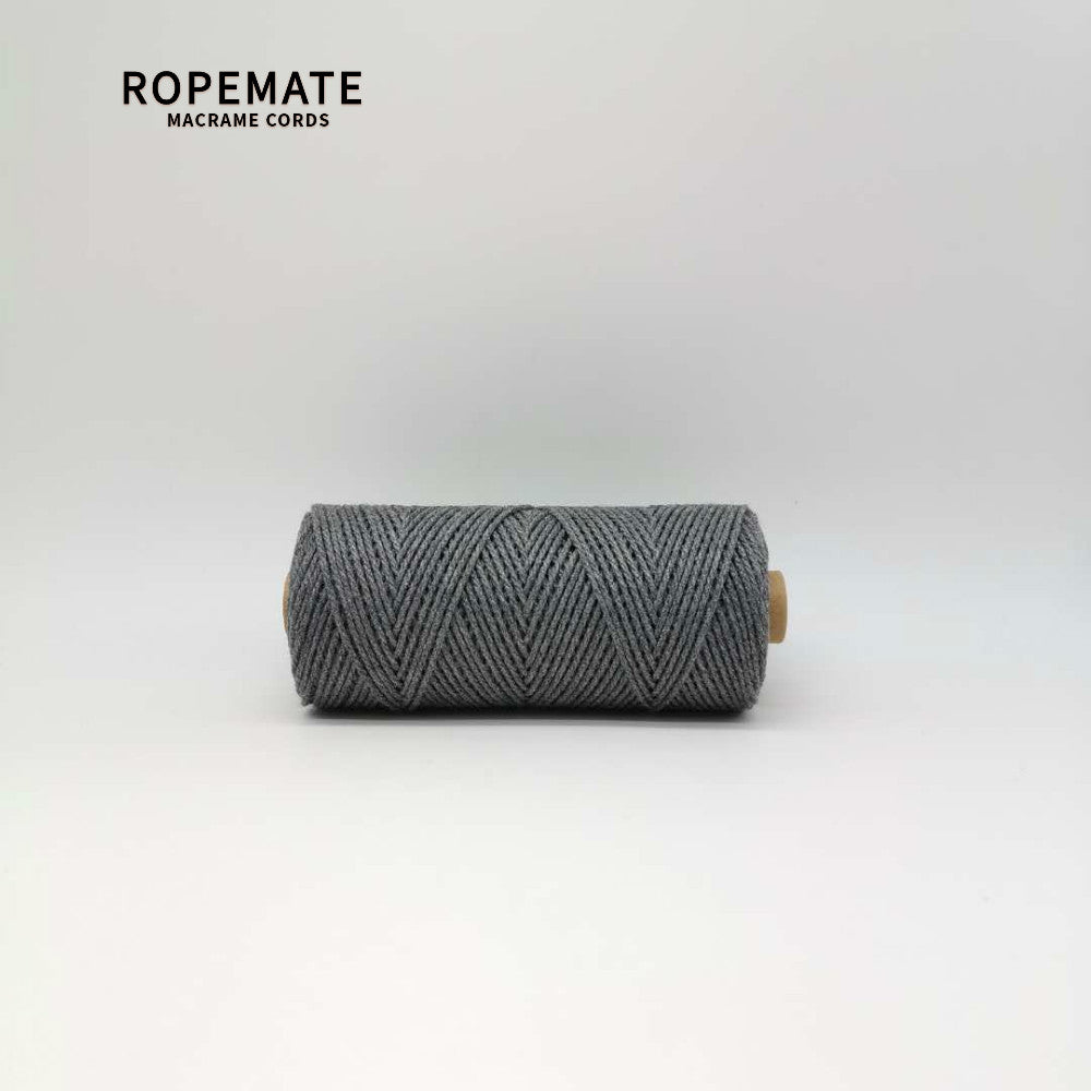 2MM MACRAME ROPE - DARK GRAY