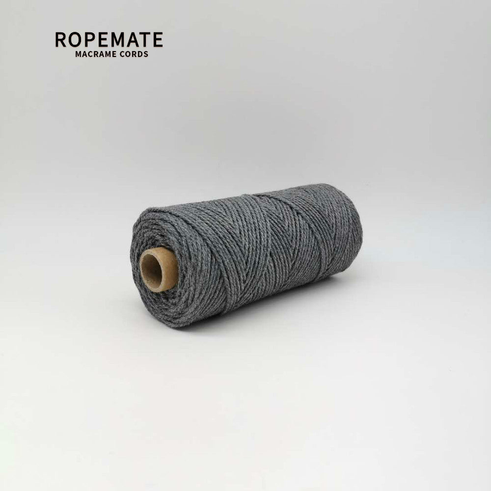 2MM MACRAME ROPE - DARK GRAY