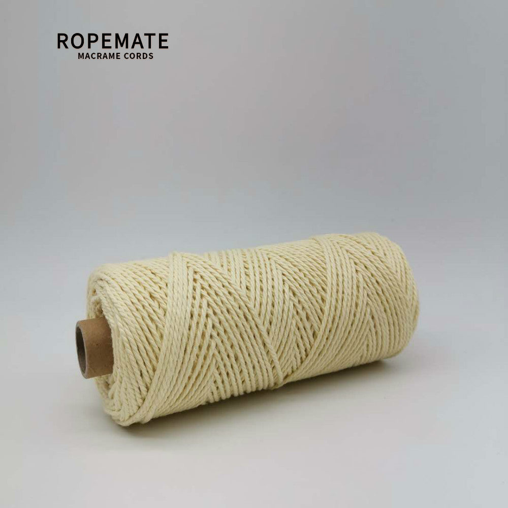 2MM MACRAME ROPE - CREAM YELLOW