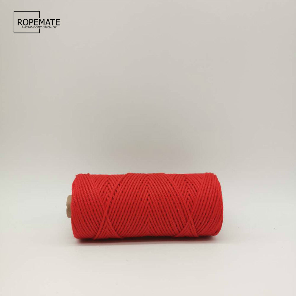 2MM MACRAME ROPE - RED