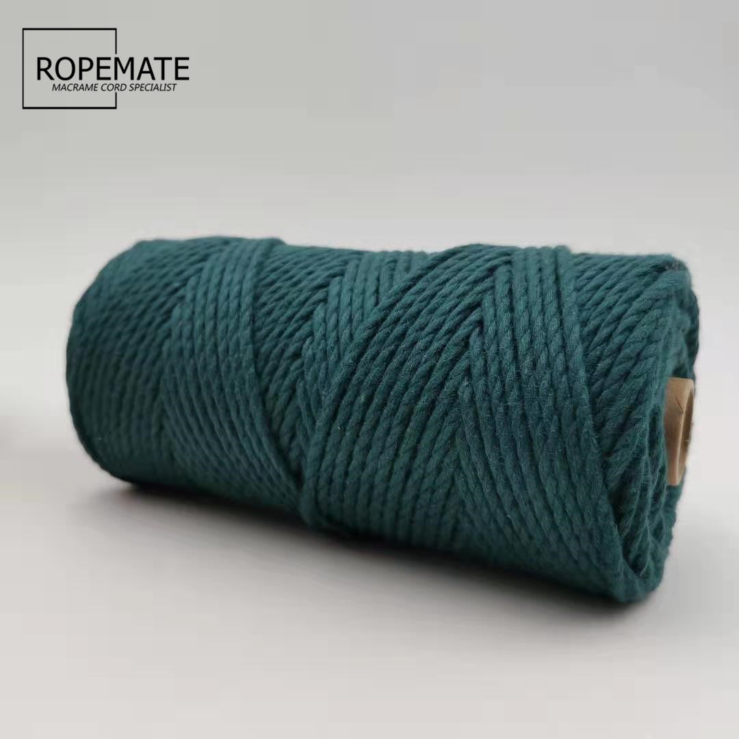 3MM MACRAME ROPE - DARK GREEN
