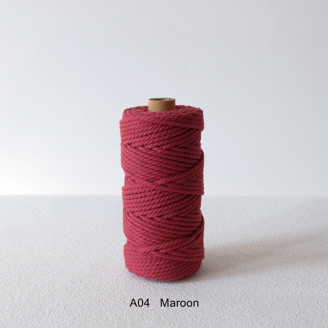 4MM MACRAME ROPE - MAROON