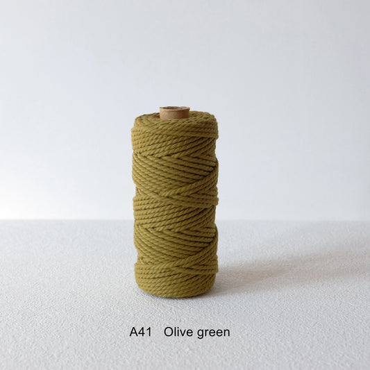4MM MACRAME ROPE - OLIVE  GREEN