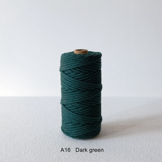 4MM MACRAME ROPE - DARK GREEN