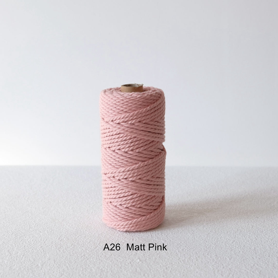 4MM MACRAME ROPE - MATT PINK