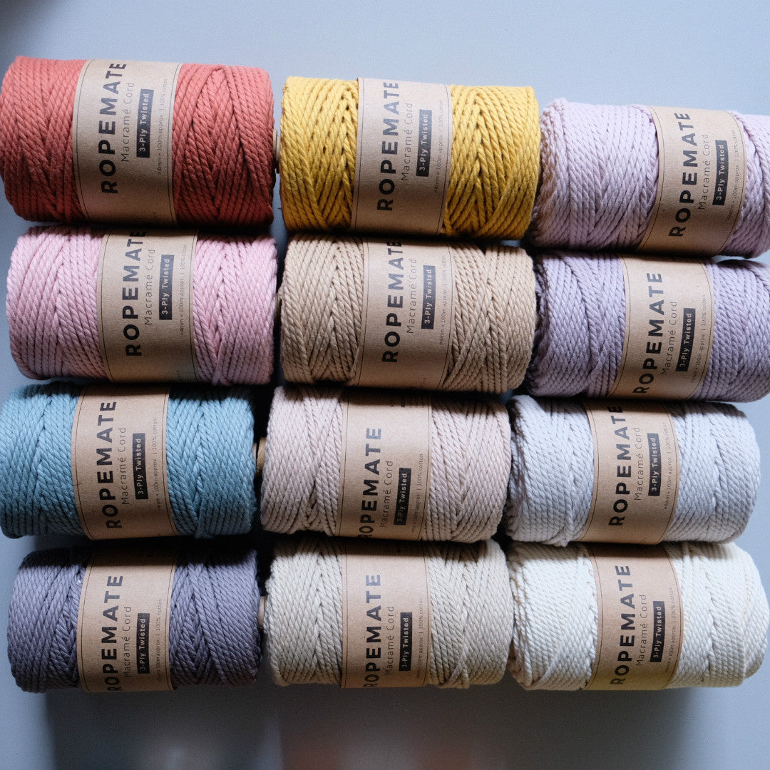 4MM MACRAME ROPE - MATT PINK