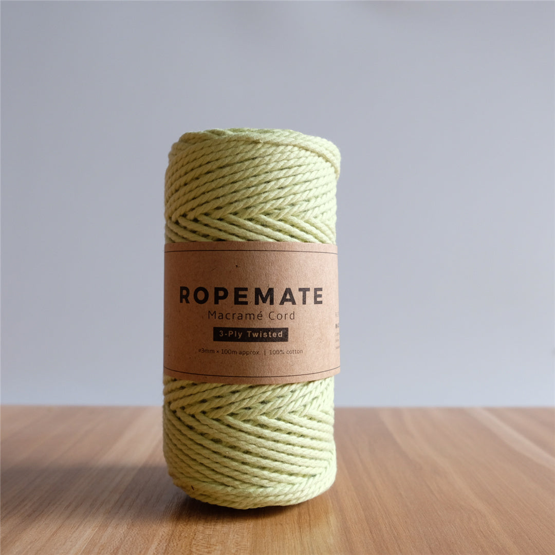 3MM MACRAME ROPE - MELON GREEN
