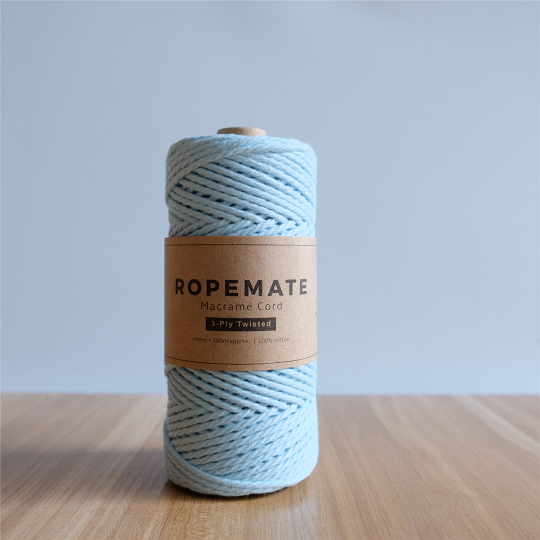 3MM MACRAME ROPE - BABY BLUE