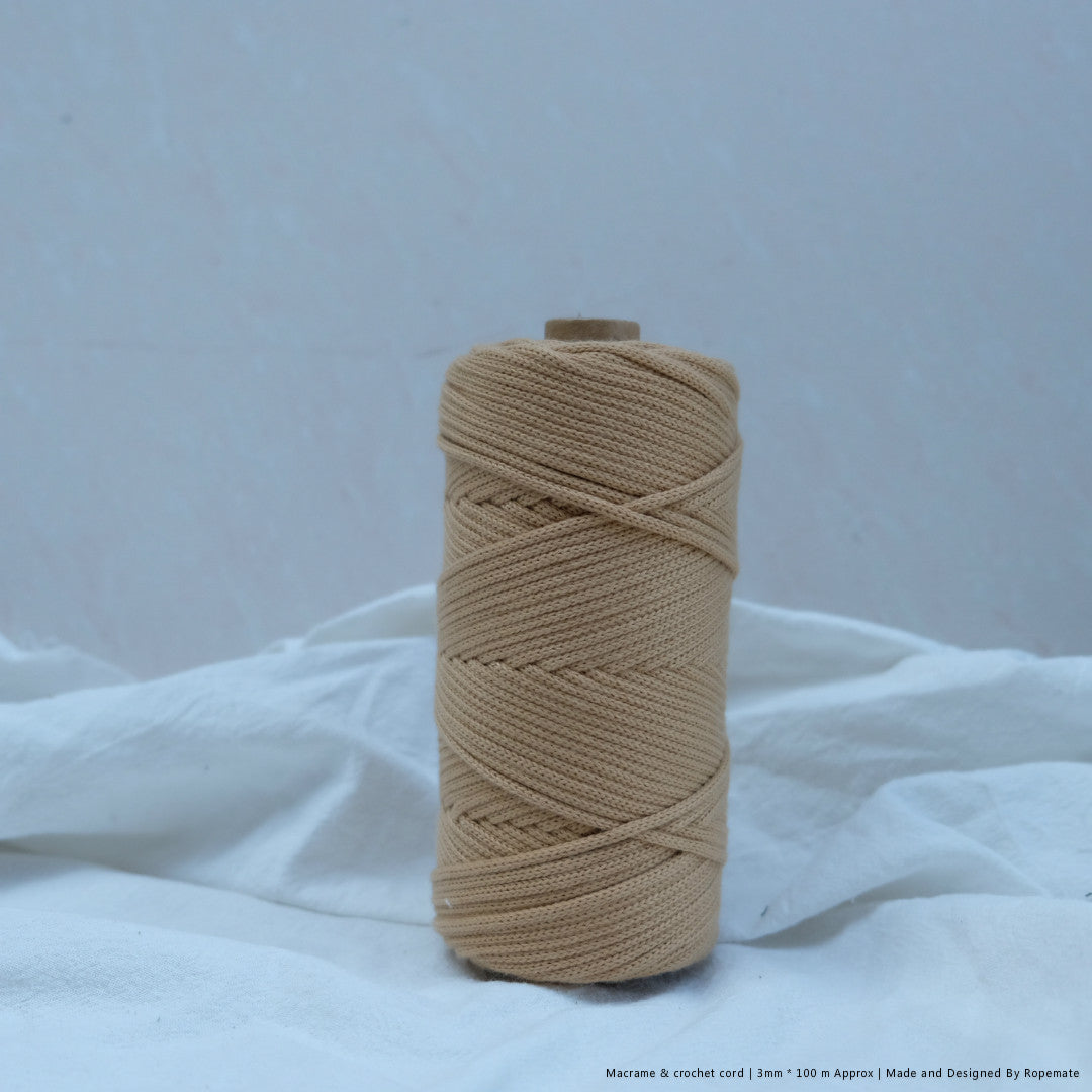 3MM MACRAME BRAIDED - XXLace - 30 COLORS