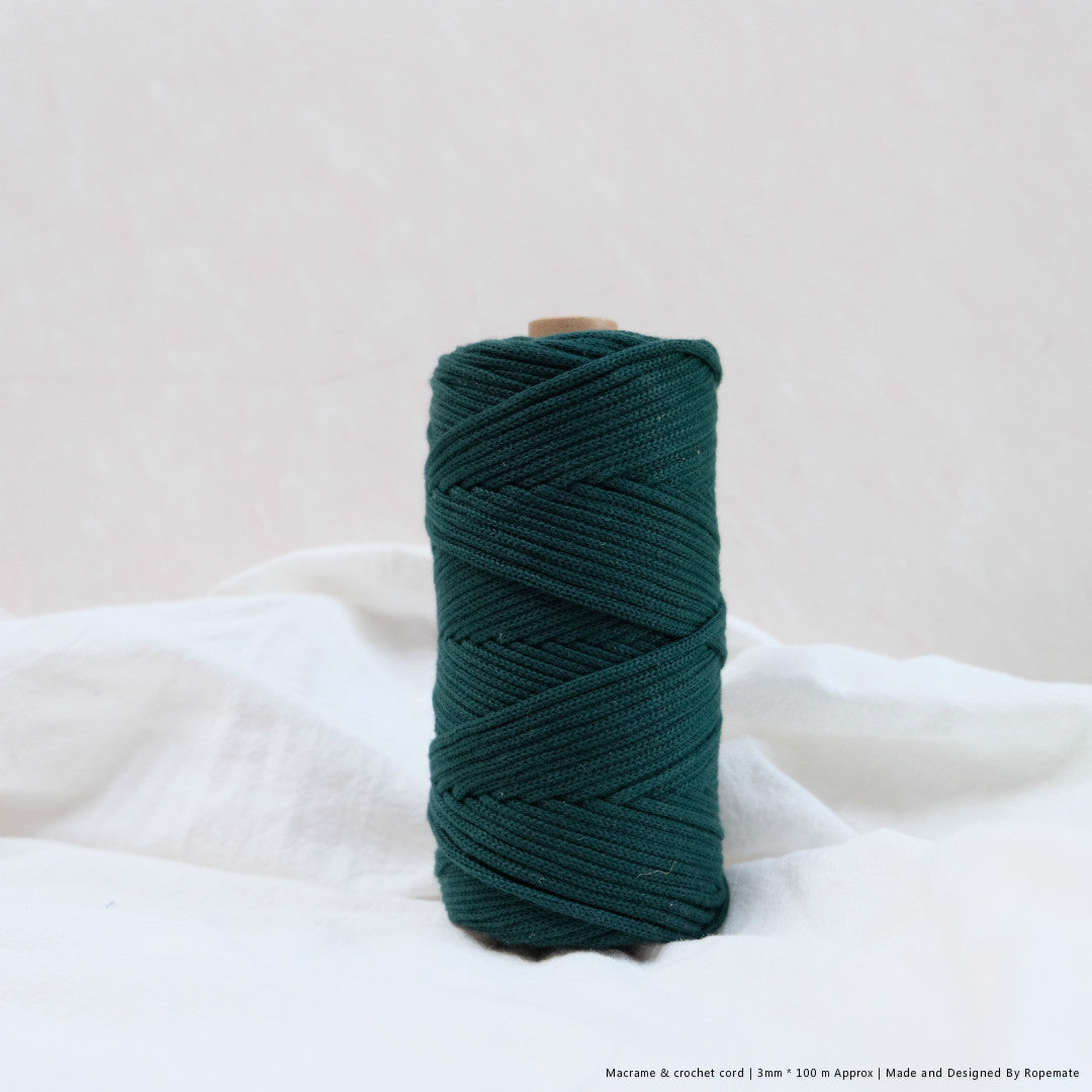3MM MACRAME BRAIDED - XXLace - 30 COLORS