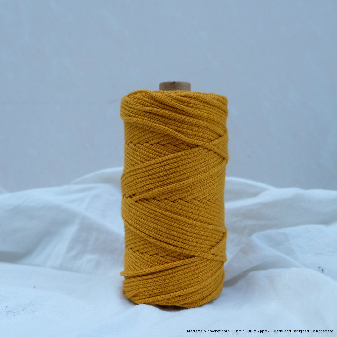 3MM MACRAME BRAIDED - XXLace - 30 COLORS