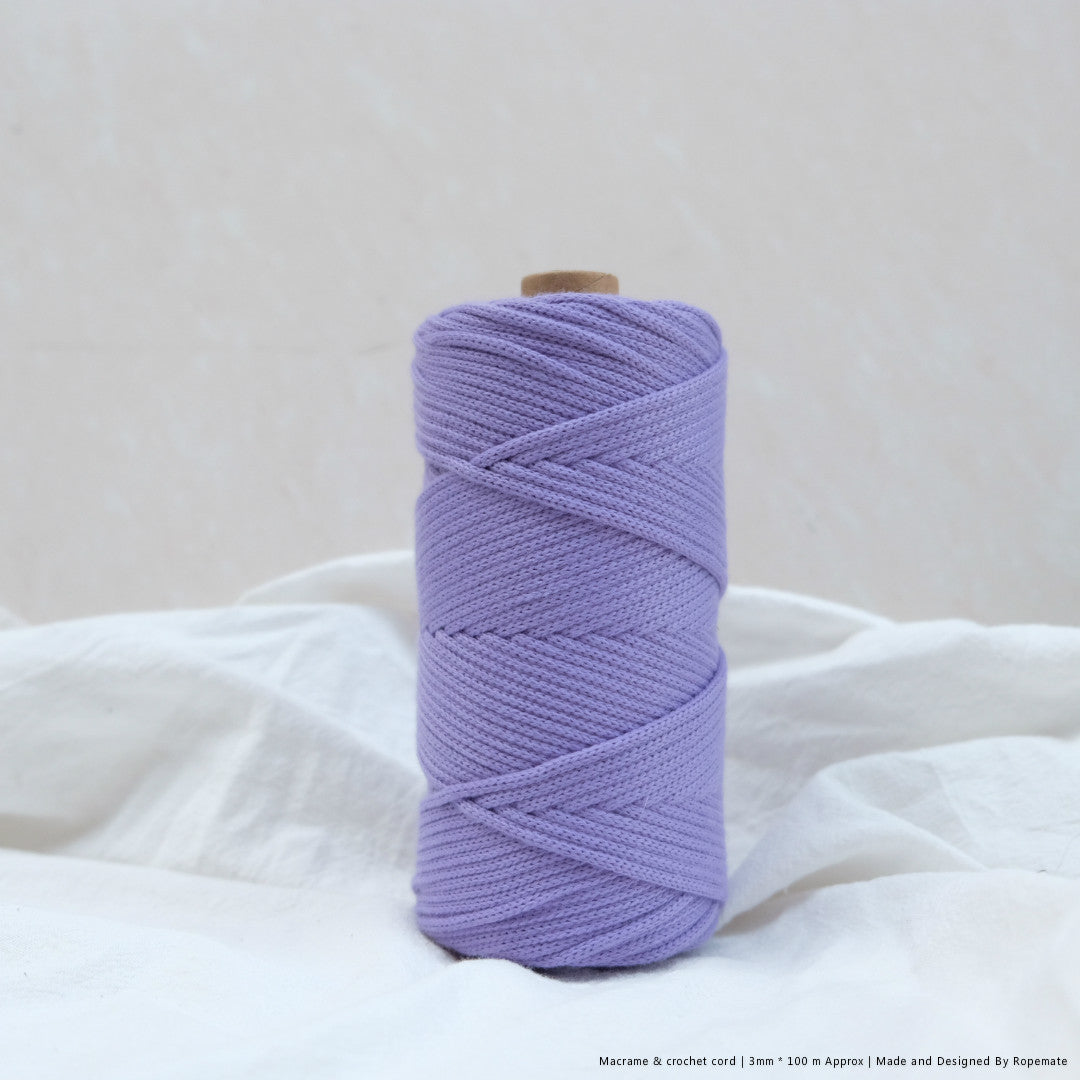 3MM MACRAME BRAIDED - XXLace - 30 COLORS