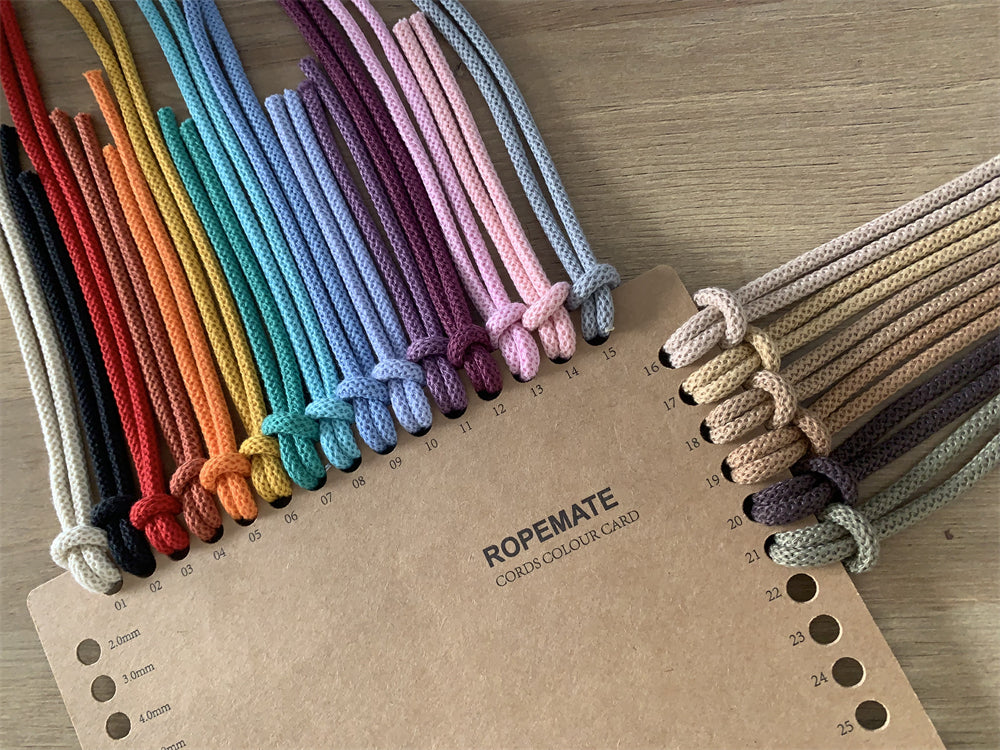 MACRAME CORD COLOR CARD