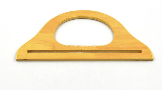 Solid wood hanger type handle