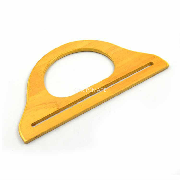 Solid wood hanger type handle