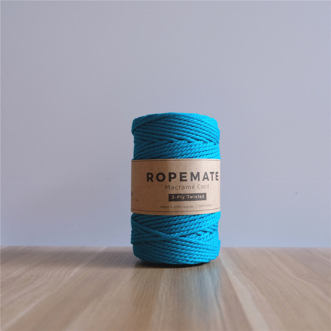 4MM MACRAME ROPE - TILE BLUE