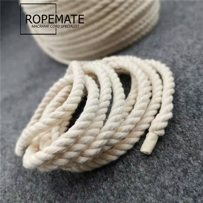 COTTON ROPE 6 MM-3 STRAND - NATURAL