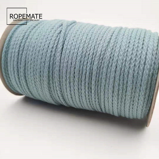 4MM MACRAM BRAIDED - PLAIT - TEAL