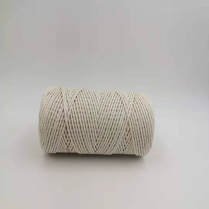 BASIC COTTON ROPE 2.5 MM -3 STRAND-NATURAL