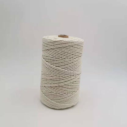 BASIC COTTON ROPE 2.5 MM -3 STRAND-NATURAL