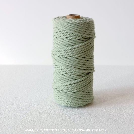 4MM MACRAME ROPE - RESEDA GREEN